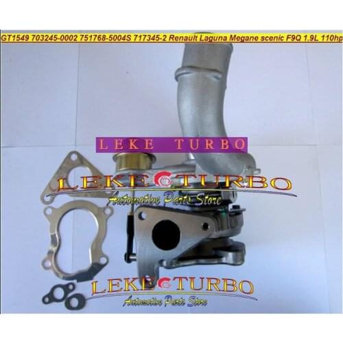 GT1549S 703245 751768 717345 717345-0002 K03 53039880048 53039700048 Turbo For Renault Primastar Scenic I Trafic II F9Q 1.9L dCi