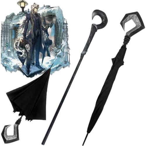 Game Arknights SilverAsh Cosplay Props Umbrella The cold wind of York Cosplay cane EVA Material Party Cosplay Photography suits