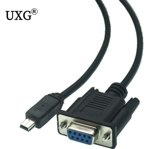 RS232 6FT 1.8m Mini USB 2.0 Male To RS232 DB9 9 Pin Female Adapter Entension Lead Cable