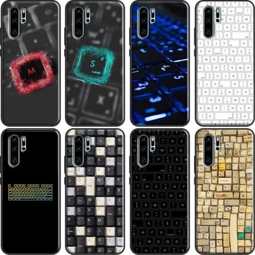Computer keyboard For Huawei P30 Pro P40 P20 Lite Mate 20 Lite TPU Case For Huawei P Smart 2019 2021 Coque
