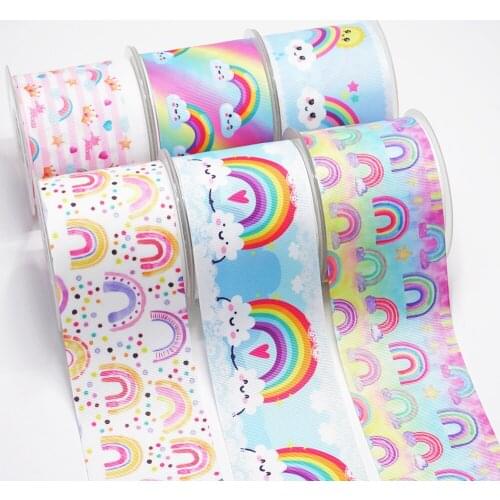 DIY Handmade Materials Printed Grosgrain Ribbon 50 Yard Per Size 50423