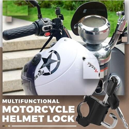 Multifunctional Motorcycle Helmet Lock for MTB Mountain Bike Anti-theft Helmet Lock Saddle Helmet Wheel Carriage Luggage Locks