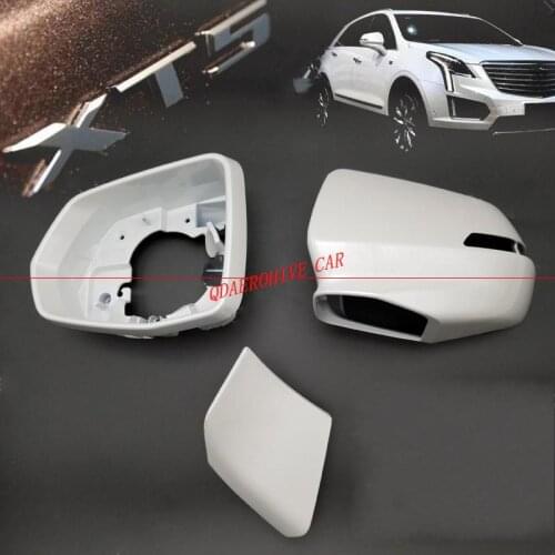 QDAEROHIVE Side Mirror Covers Caps chrome door mirror cover ABS car styling for cadillac XT4 XT5 XT6