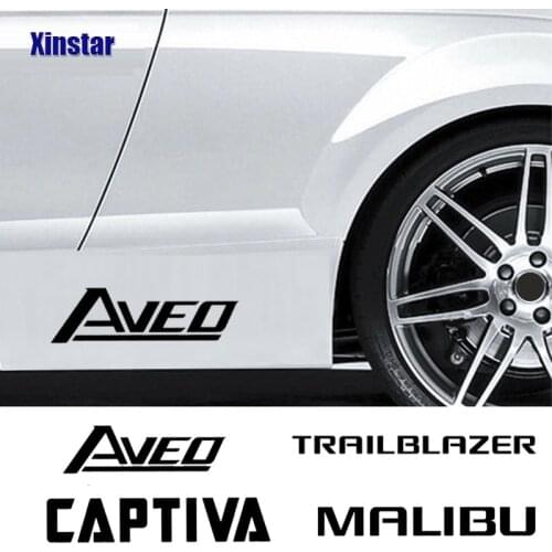 2pcs Car Body Sticker For Chevrolet Aveo Captiva Cruze Lacetti Malibu Spark TRAILBLAZER