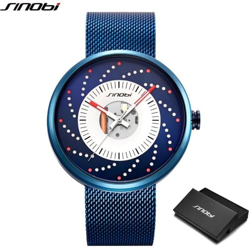 SINOBI New Hot Wheels Creative Design Men Watches Cool Waterproof Luminous Stainless Steel Japan Imported Movement Quartz Watch