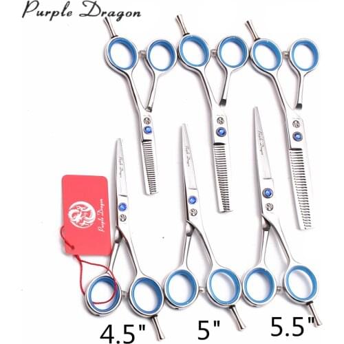 Professional Grooming Scissors 4.5" 5" 5.5" Japan Stainless Dog Scissors Straight Thinning Shears Pet Scissors Finger Rest Z1117