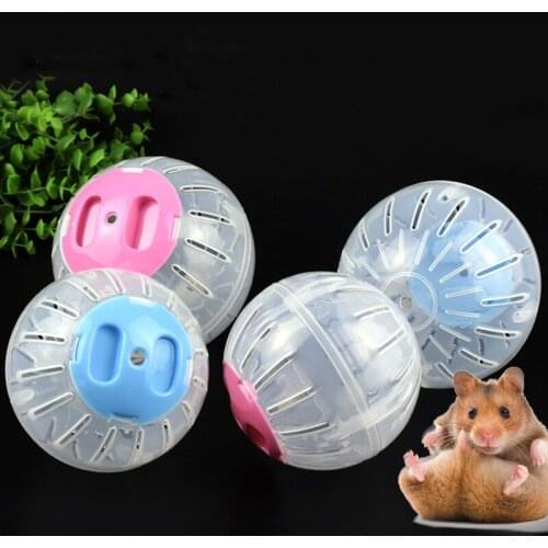 Pet Hamster Transparent Running Ball Rodent Small Animal Squirrel Rabbit Physical Exercise Fitness Outdoor Sports Training Toy