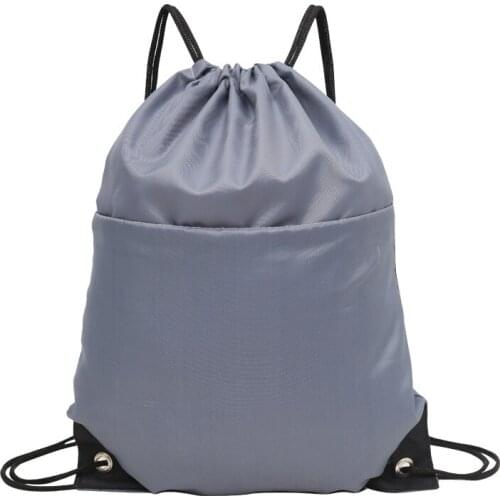 20PCS / LOT Nylon Drawstring Bags Travel Backpack Portable Cartoon Printing Reusable Fitness Pouch Wholesale 34x27CM