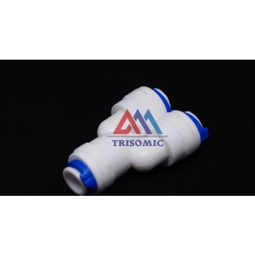 1/4" -1/4"-1/4" Push Fitting Type Y quick connection RO Water Connector Aquarium Water Filter Reverse Osmosis System