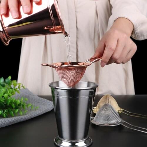 Cocktail Strainer Stainless Steel Wire Fine Mesh Strainer For Removing Bits From Juice Flour Colander Sifter Bar Tools