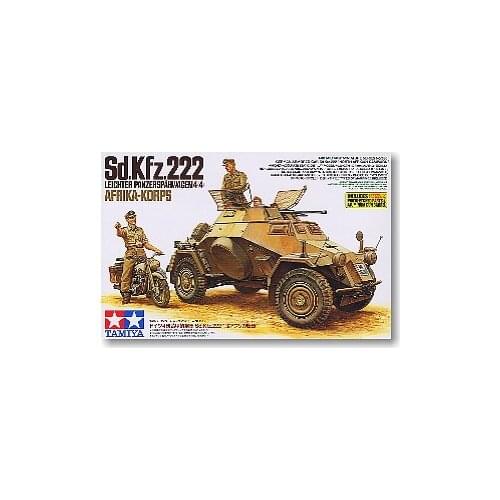 TAMIYA 1/35 scale models 35286 Sd.Kfz.222 4X4 Wheeled Armored Reconnaissance Car "African Front"