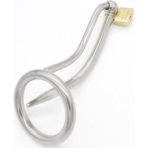 Urethral Sound Dilators Cock Ring Stainless Steel Chastity Device Cbt Sex Toys For Men Penis Plug Insertion Urethra Sounding Rod