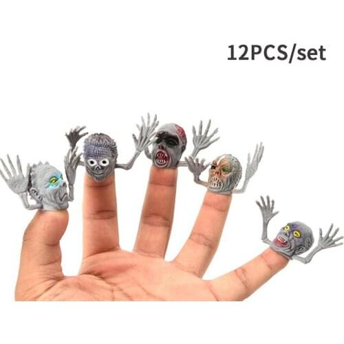 6pcs/set Halloween Party Supplies Ghosts Monsters Puppets Play Dolls Toys Fingers Gifts Halloween Decorations