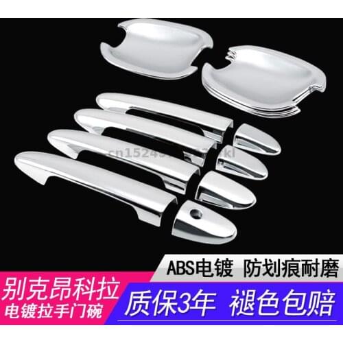 High-quality ABS Chrome Car Outer Door Handle Cover Door Bowl Protection Covers Sticker For Buick Encore 2015-2018 Car Styling