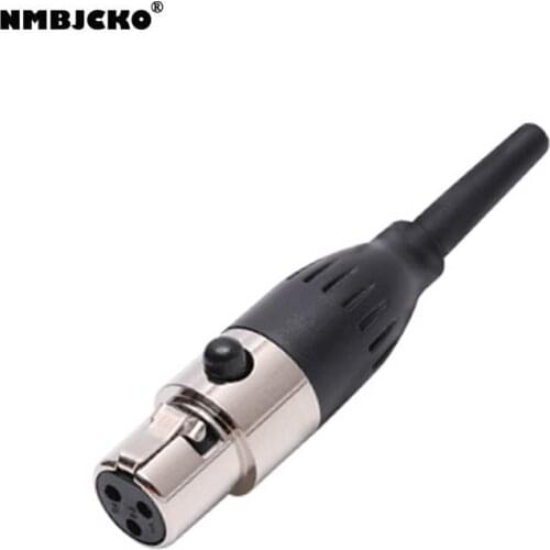 High quality NEW 50pcs/lot mini xlr female Audio Mic connector Mini XLR Connector