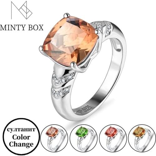 Zultanite Color Change Turkish Zultanite Sterling Silver Womens Ring S925 Fine Jewelry Womens Gift Classic Style