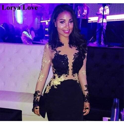 2020 Illusion Cocktail Dress Mini Short Celebrity Semi Club Wear Long Sleeves Vintage Homecoming Graduation Party Gown Plus Size