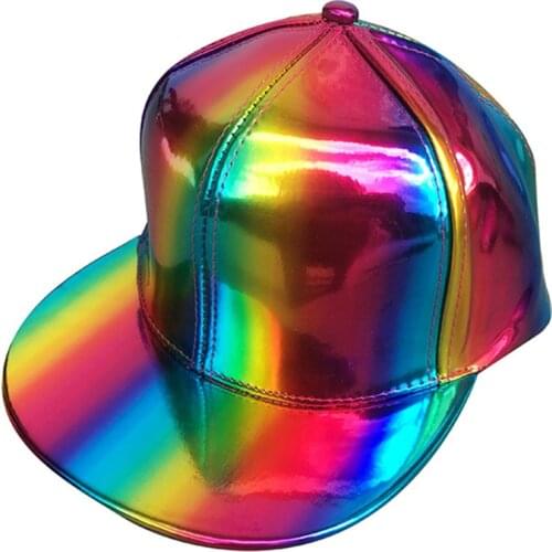 Brand hip-hop snapback hat for Rainbow Color Changing Hat Cap Back to the Future Prop Baseball Cap