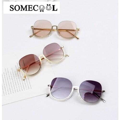 2020NEW style 3-10 years Kids sunglasses Metal Frame Half lens Boiys&girls Unisex sun glasses UV400 High Grade Ouclos de sol