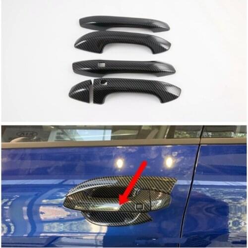 For KIA K5 2020 Car Door Handle Bar Moulding Trim Cover Chrome ABS Car Styling Moldings Decoration