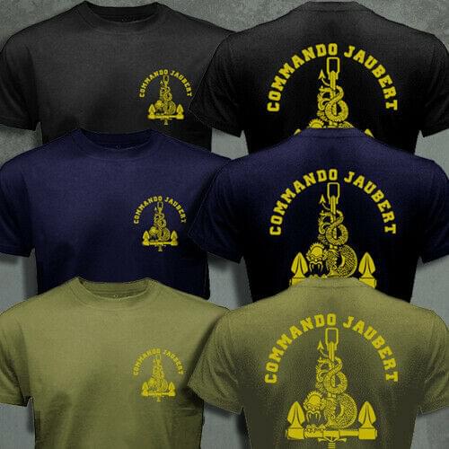 French Special Forces Navy Frogmen UDT Commando Marine Jaubert Men T-shirt 2021