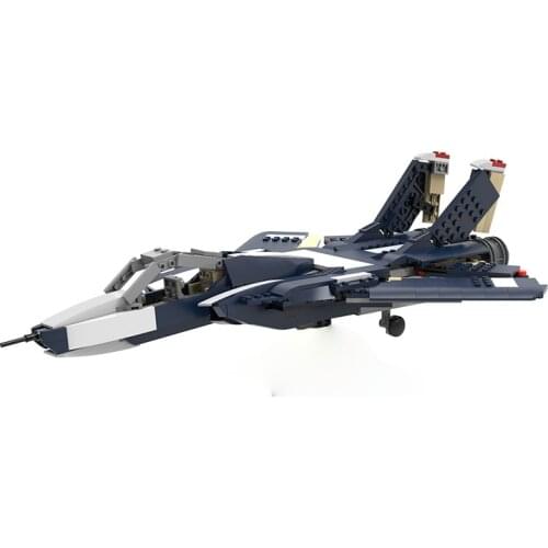 F-14 Fighter Annihilator Aviator Building Blocks Bricks Transportation High-Tech Model Educational MOC Toys Kids Boys Gifts