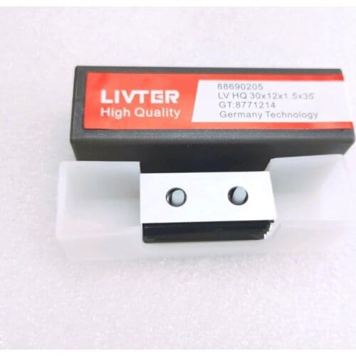 LIVTER tungsten carbide inserts helical cutter head replace blades 30*12*1.5mm 40*12*1.5mm