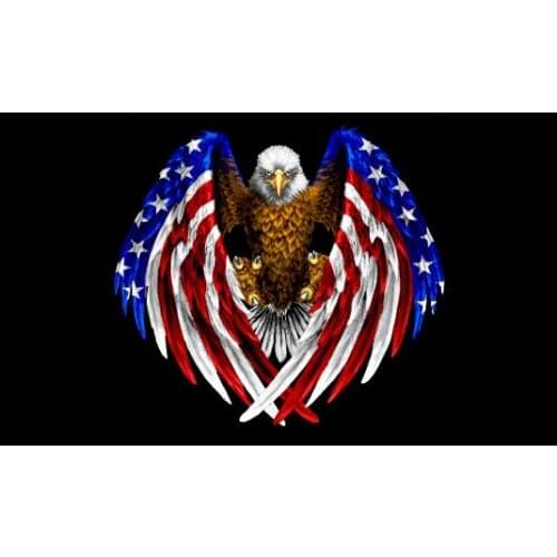 Bald Bird flag FLAG 90x150cm 100D polyester With American Banner
