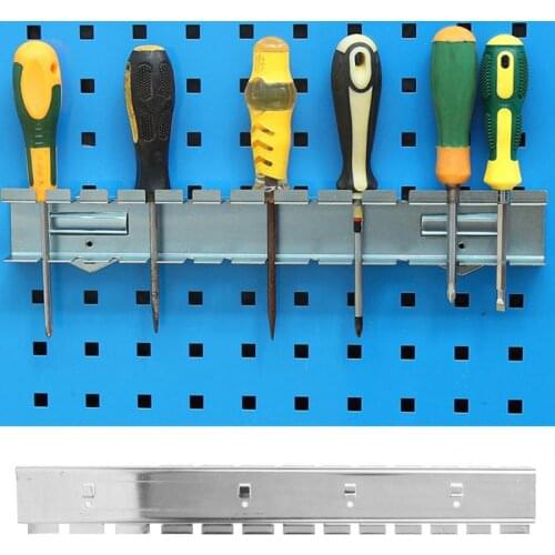 Wall-Mounted Hardware Tool Storage Rack Hook Screwdriver Knife Wrench Pliers Organizer Garage Workshop Tool Cabinet Holder