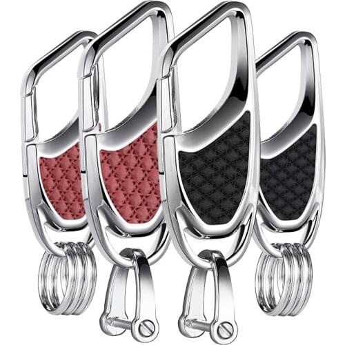 2020 New Fashion Black Keyfob Car Keyring Keychain Key Chain Ring Man Vintage Business Style Key Ring