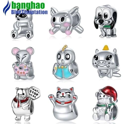 Wholesale alloy DIY charms bijoux jewelry making supplies findings clasps for women bracelets accessories beads B08