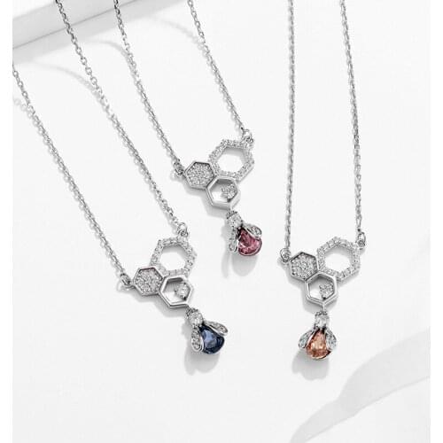 Silver Sterling S925 Necklace VVS1 Diamond Christmas Pendant for Women Wedding White Bohemia Zircon Natural Gemstone Pendants