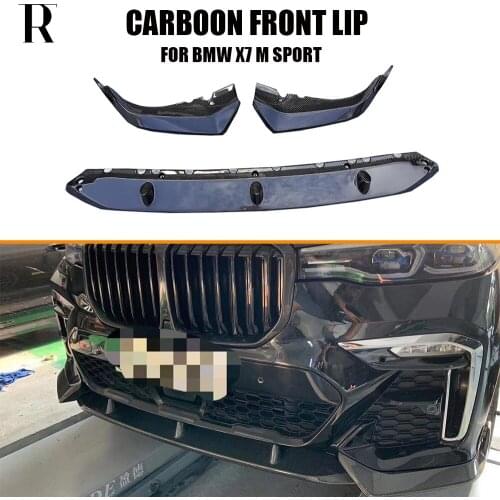 G07 X7 Carbon Fiber Front Bumper Chin Lip Spoiler for G07 New X7 with M Sport Package 2019 UP