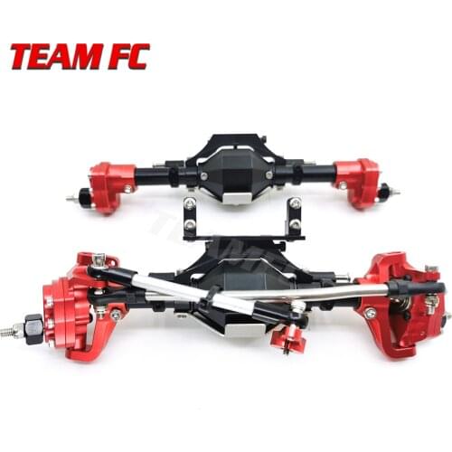 SCX10 Aluminum CNC Anodized Full Front Rear Portal Axle for 1/10 RC Crawler Car Axial SCX10 II 90046 90047 Upgrade Parts