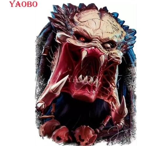 Full square/round diamond embroidery Horror Mask,5d diy diamond painting halloween gift,mosaic puzzle 3d rhinestone arts