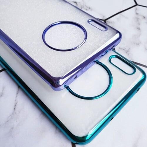 Silicone Phone Cases for Huawei Mate 30 20 X Pro Lite Soft TPU Shockproof Plating Clear Cover for Huawei Maimang 7