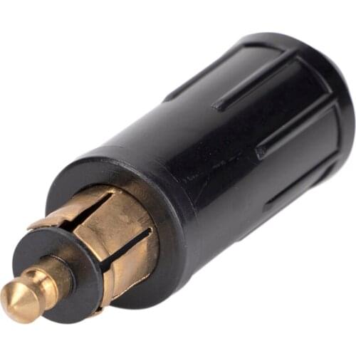1pcs DIY DIN Hella Male Plug Powerlet Plug European Type 12v Cigarette Lighter Adapter Connector Fits BMW Motorcycles