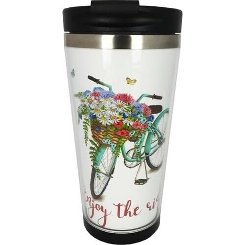 Catharsis Floral Bicycle Printed Thermos Cup