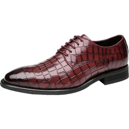 Cross-border 2020 new coyote formal business leather shoes for men alligator leather shoes wedding banquet a9