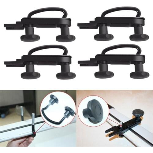 2Pairs Universal Car U-Bolts Clamps Stainless Steel Car Van Mounting Fitting Kit Van Roof Box U-Bolts Clamps Luggage Accessories