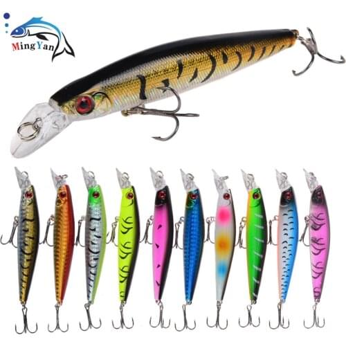 1PCS Minnow Fishing Lure Hard Artificial Bait 3D Eyes 10cm/9.4g Fishing Wobblers Pike Carp Bait Crankbaits Fishing Tackle
