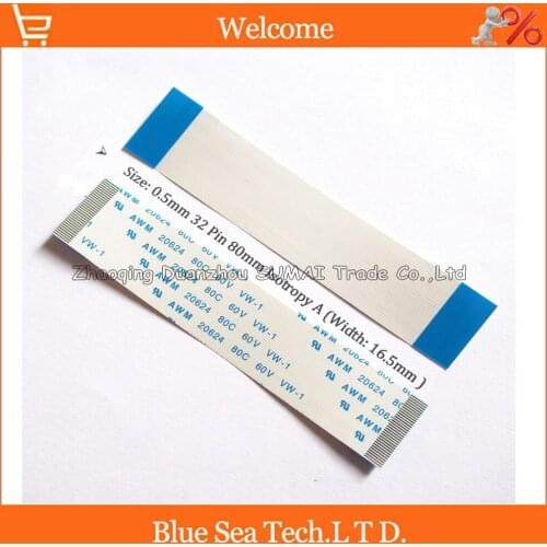 100 pcs/lot FFC FPC Flat Cable 0.5mm pitch 32pin 80mm Isotropy(A) or Anisotropy(B) cable,AWM 20624,80C 60V VW-1