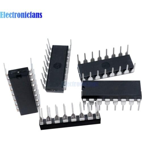 5PCS L293 L293D DIP DIP16 DIP-16 IC Motor Driver Drive Chip PAR Push Pull 4 Four Channel Module IC Chips Standard