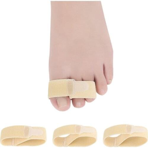 6PCS Kapmore Toe Straightener Tapes Elastic Reusable Toe Straight Wrap Hammer Toe Wrap Toe Separator Splint Wrap Foot Care