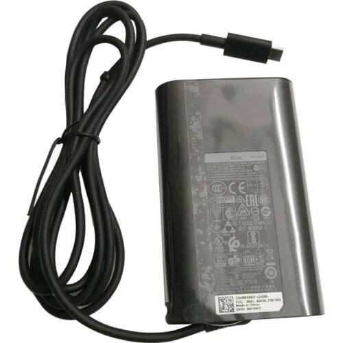65W USB Type C AC Power Adapter Charger for Dell Laptop Latitude Venue XPS US