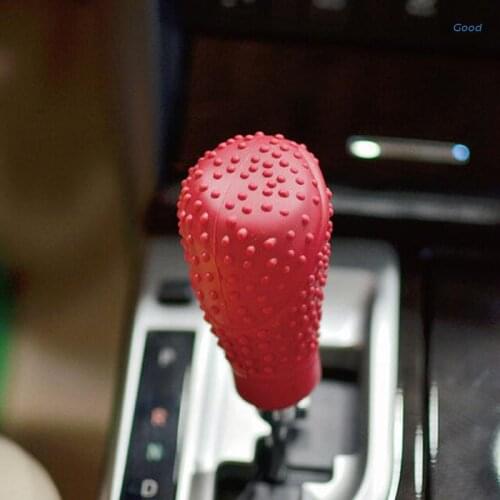 Car Auto Silicone Gear Shift Knob Cover Manual Nonslip Lever Shifter Knobs Case Protector