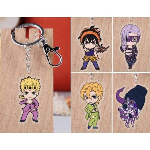 JOJOS BIZARRE ADVENTURE Japanese Anime keychain Acrylic strap/charms/Key ring