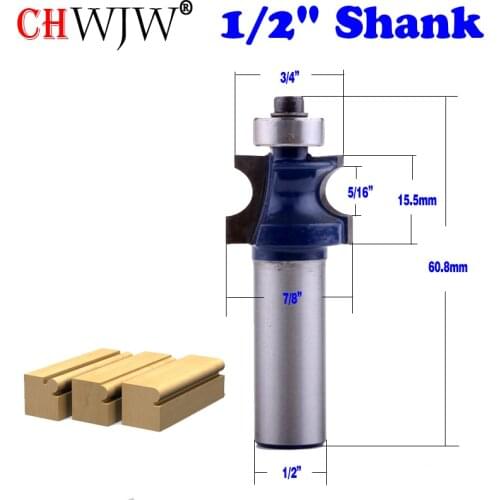 1PC 1/2" Shank Bullnose Beading Router Bit 3/16"r - 5/16" bead - Yonico 13192