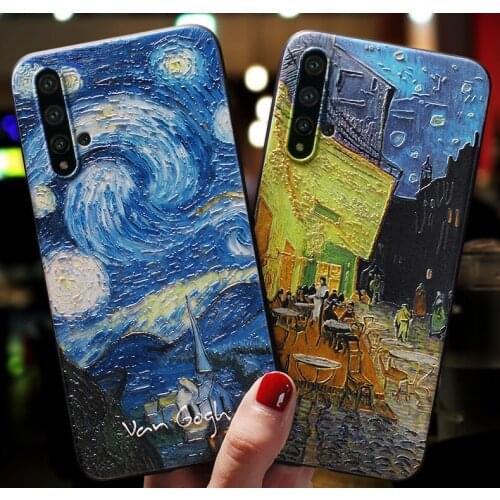 For huawei p smart 2019 Case Cover Honor 10 Lite Phone Cases Bags Luxury 3D Emboss Art Soft Silicone Men Black Back Coque Capa