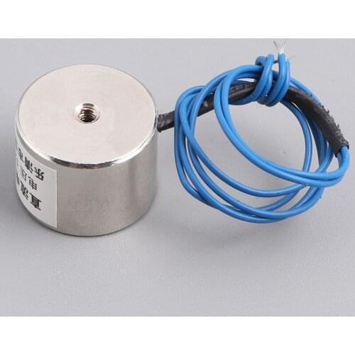 100PCS 2.5KG 20/15DC 24V 12V Electromagnet Lifting Solenoid Sucker Holding Electric Magnet accept Non-standard custom